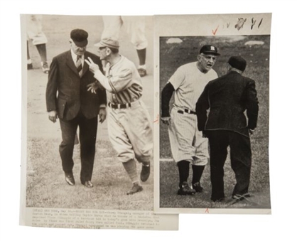 Casey Stengel “Arguing” Vintage Wire Photo Collection of (2)    